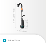 Gardena 2400 ComfAuto 18 V P4A akkumulátoros hordószivattyú készlet