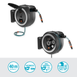Gardena PowerRoll XXL akkumulátoros fali doboz, készlet, 40 m, fehér