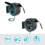 Gardena PowerRoll XXL akkumulátoros fali doboz, készlet, 40 m, türkiz