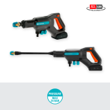 Gardena AquaClean 24/18 V P4A Premium akkumulátoros közepes nyomású tisztító – készlet