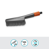 Gardena Cleansystem S kézi kefe, puha sörtékkel, tömlőcsatlakozóval, kisebb felületek tisztításához