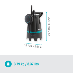 Gardena 10500 BASIC merülőszivattyú szennyezett vízhez