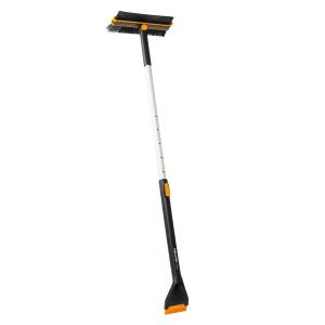 Fiskars X-series 1078492 teleszkópos, forgatható lapát kefével és kaparóval