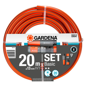 Gardena Basic 13 mm (1/2") tömlő, 20 m – készlet